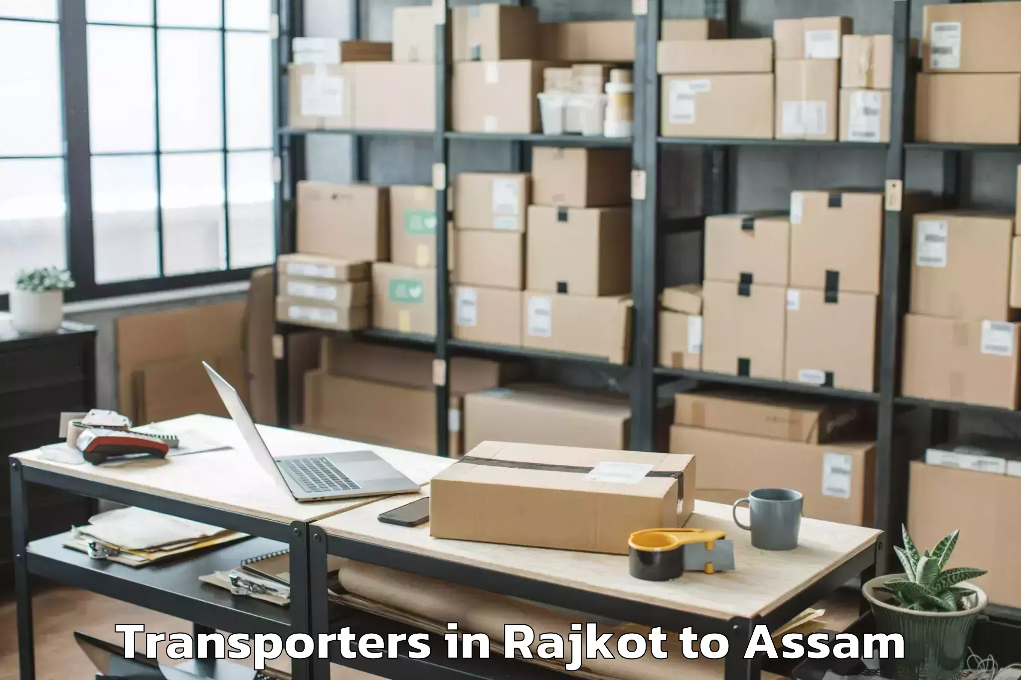 Comprehensive Rajkot to Laharighat Transporters